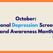 october national depression screening month